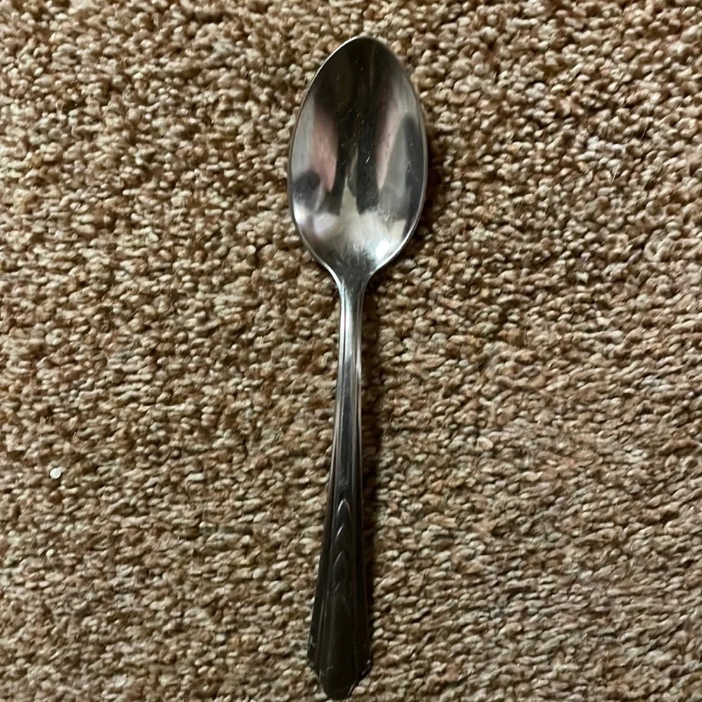 VTG Ecko Chevron stainless steel teaspoon
